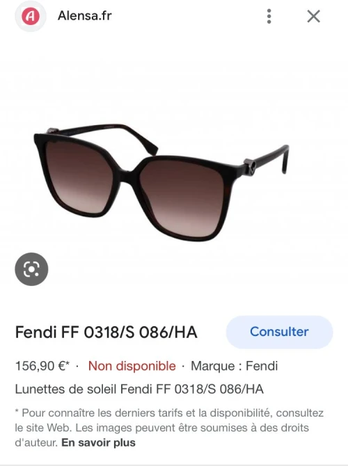 lunette FENDI original