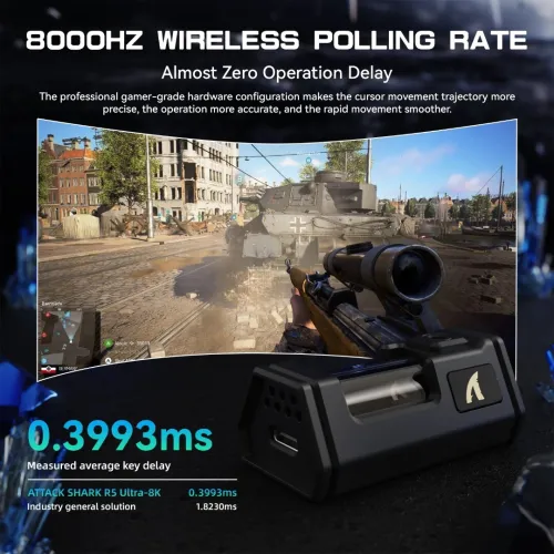 ATTACK SHARK R5 Ultra Wireless Gaming Mouse