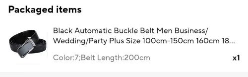Ceinture Automatic Black Belt
