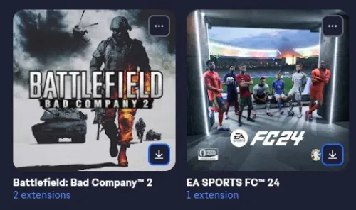 Compte EA contenant 2 jeux FC 24 et Battlefield: Bad Company 2 