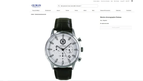 Montre Chronographe Original NEUF CHELSEA FC CABA NEUF UK TALBES WAHDEK
