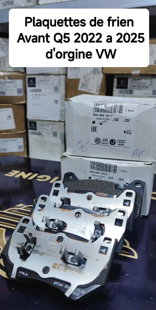 Plaquettes de frien Avant Q5 2022 a 2025