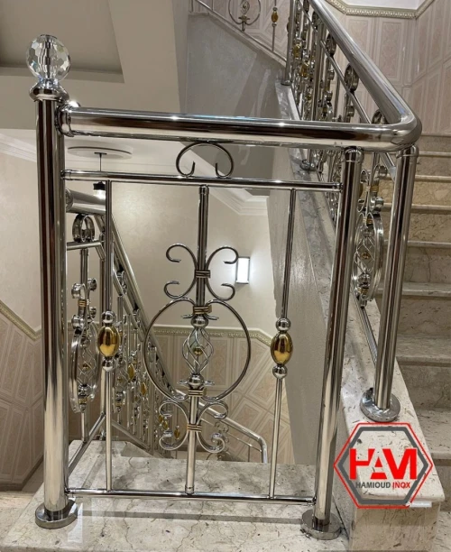 Rampe D'escaliers En Inox/Verre