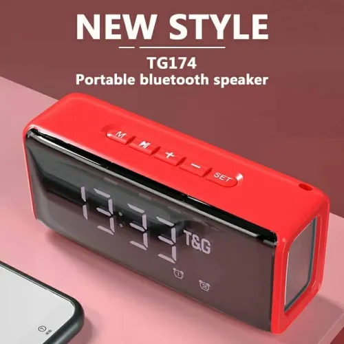 TG-174 bluetooth Speaker LED Temperature Alarm Clock Speaker Portable