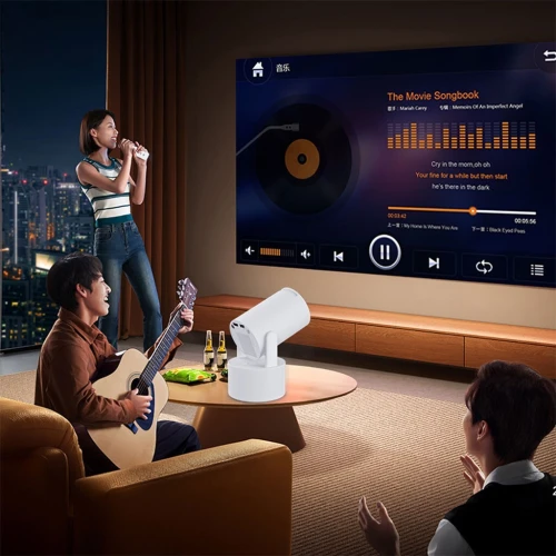 Projecteur Portable KTV YS-300  Mini Vidéo 4K et Karaoke
