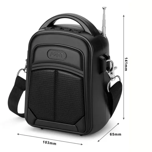 Haut-Parleur Sans Fil YG-A20T avec Panneau Solaire et Son Hi-Fi