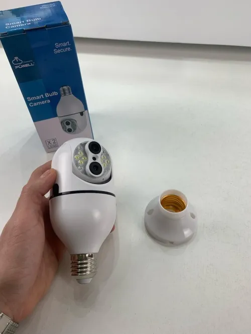 Caméra de Sécurité Ampoule à Double Objectif Suivi Automatique  كاميرة مراقبة بميزة التتبع الذاتي