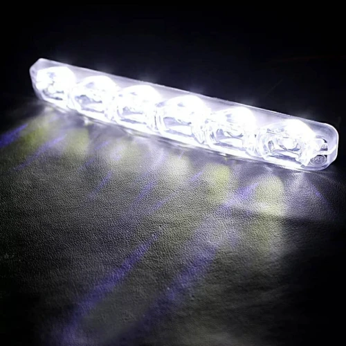Feux de jour universels pour voiture, 2 pièces,10 led, DRL, anti-brouillard, Super lumineux, DC 12V