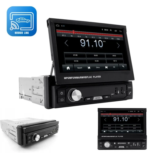 Autoradio avec Écran Coulissant  Lecteur MP5 Voiture