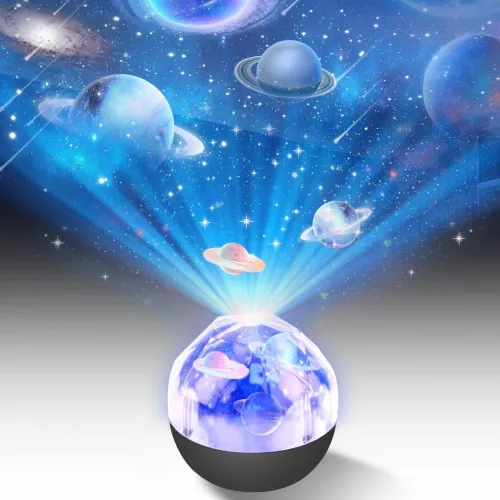 Projecteur Ciel Étoilé Enfant  Système Solaire Rotatif 360 + 5 Films Planètes