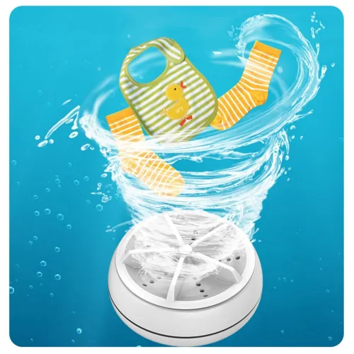 Mini Machine de Lavage Portable à Turbine Ultrasons Télécommandée