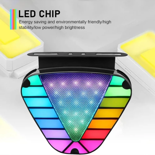 Set de 2 Feux Arrière LED Triangulaires Multicolores pour Véhicule