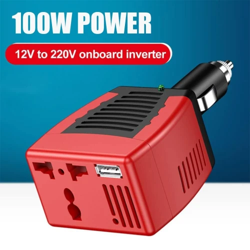 Convertisseur de Tension Auto 100W  DC 12V vers AC 220V