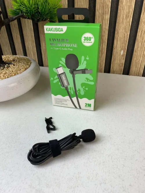 Microphone Cravate Condensateur USB-C  Longueur 2m