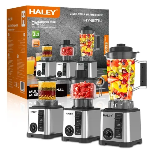 Mixeur Blender Multifonction 3en1 avec Mini Hachoir et Et Moulin HALEY