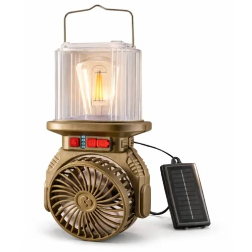 Lampe de Camping Multifonction  Éclairage et Ventilation 2-en-1