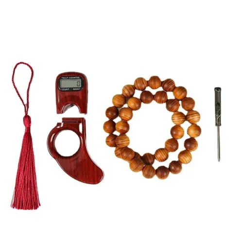 Compteur de doigt perle Tasbih islamique V2  جهاز تسبيح رقمي محمول، سبحة صلاة مع عداد رقمي