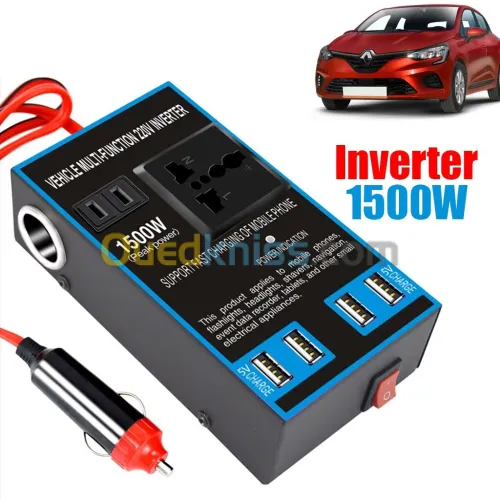 Convertisseur Électrique Auto - Transformateur 12V/24V vers 110V/220V