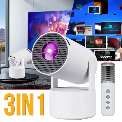 Projecteur Portable KTV YS-300  Mini Vidéo 4K et Karaoke