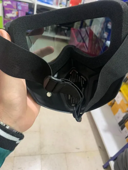 Kit Moto Sécurité : Casque Lunettes Amovibles + Gants Amortisseurs