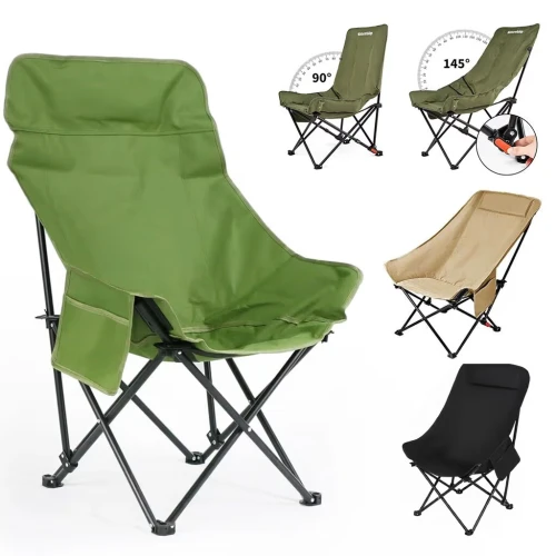 Chaise Outdoor Pliable avec Dossier Réglable  Idéale Camping et Pique-nique