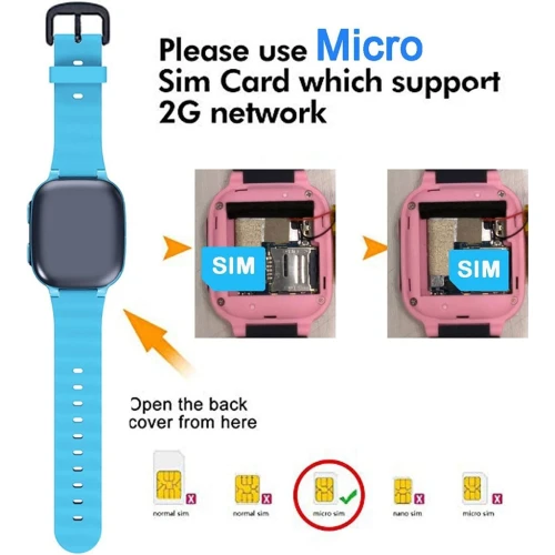 Montre intelligente avec fonction dappel - durgence SOS et camera pour enfants
