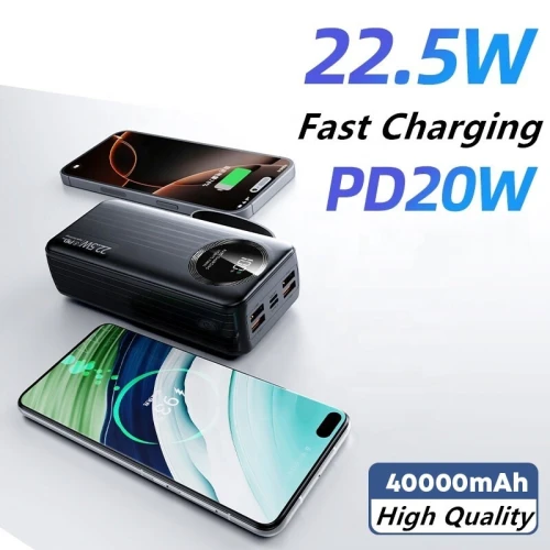 Power Bank Premium 40000mAh Hoco J-005 Recharge Multiple Appareils