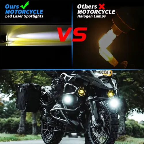 Projecteurs LED Moto Anti-Brouillard  Kit 2 Lampes Haute Puissance