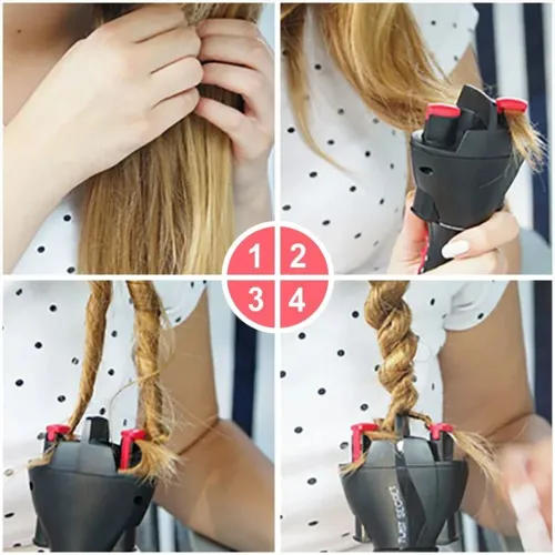 Tresseur de Cheveux Automatique - Rotation Rapide pour Styles Variés