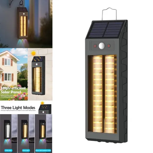Applique Solaire Extérieure avec LED Colorées et Capteur de Mouvement