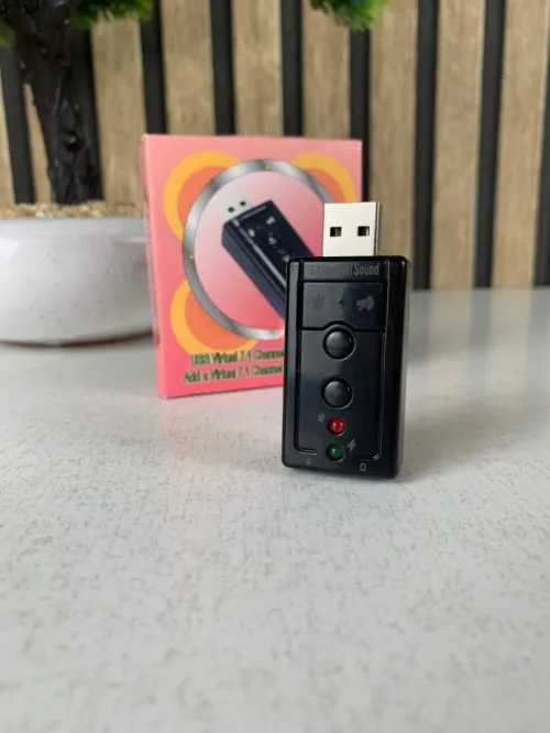 Carte Son USB 3D Audio Virtual 7.1  Adaptateur Plug & Play