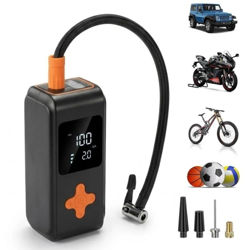 Pompe à Air portable sans fil Gonfleur Pneus avec Arrêt automatique