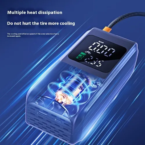 Pompe à Air portable sans fil Gonfleur Pneus avec Arrêt automatique