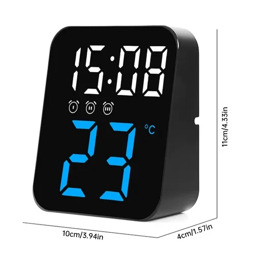 Horloge Murale Électronique avec Température GH8015  ساعة إلكترونية مع عرض درجة الحرارة