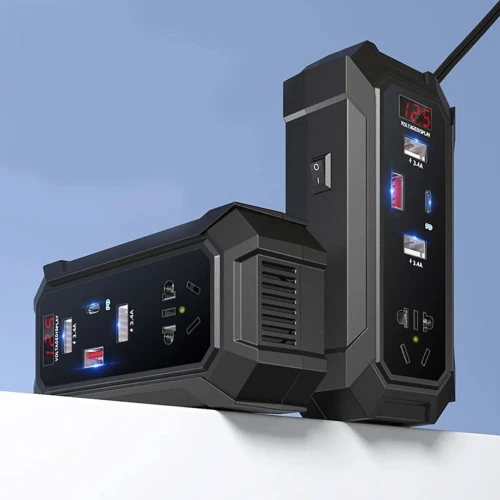 Convertisseur de Voiture 12V/24V vers 220V  Multiports Charge Rapide