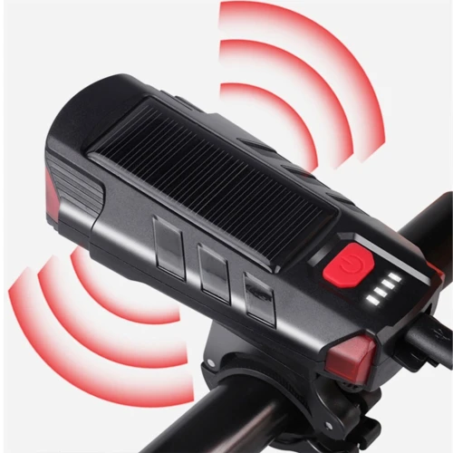 Lampe Solaire pour Vélo et Trottinette  Sonnette et Système dAlarme