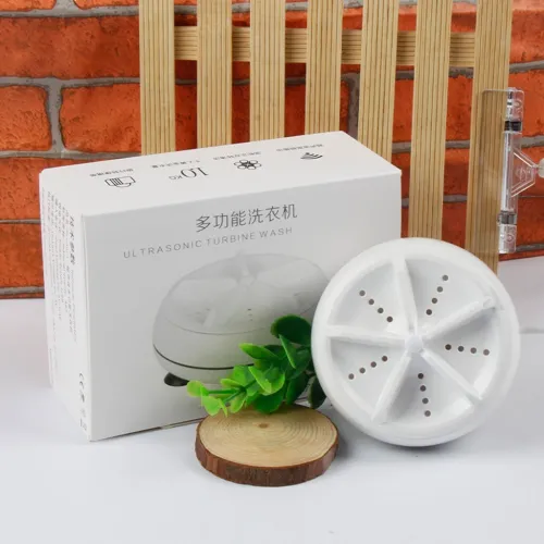 Mini Machine de Lavage Portable à Turbine Ultrasons Télécommandée