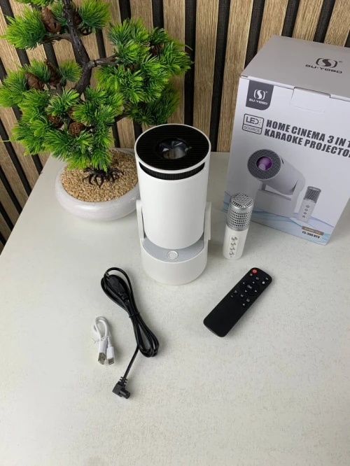 Projecteur Portable KTV YS-300  Mini Vidéo 4K et Karaoke