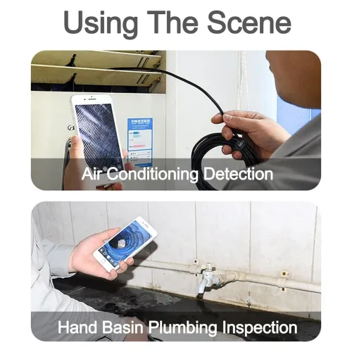Caméra Endoscope WiFi 8mm  Inspection pour Smartphone avec LED