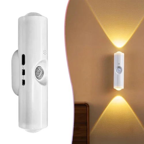 Lampe Murale LED à Détection de Mouvement avec Fixation Magnétique  1 Pièce