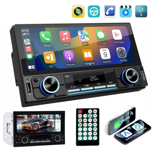 Autoradio Double DIN Intelligent  CarPlay, Android Auto et Wi-Fi