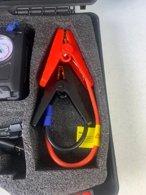 Booster Batterie Voiture avec Compresseur  2-en-1 Multifonction