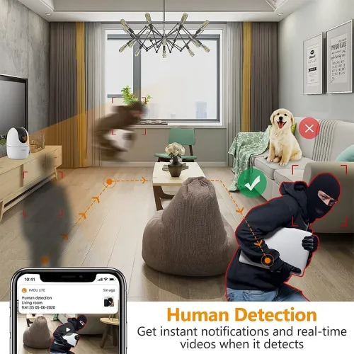 Caméra de Surveillance IMOU Ranger 2  3MP 2K Vision 360 Panoramique & Inclinable
