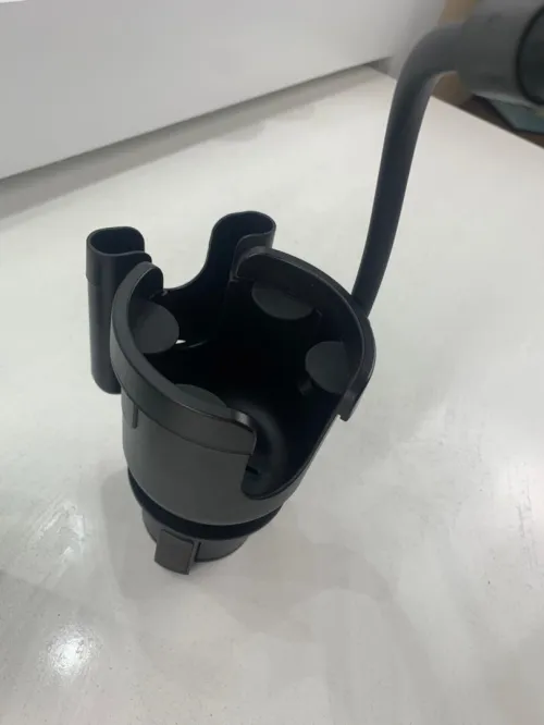 Support de téléphone pour voiture avec porte-gobelet rotation à 360