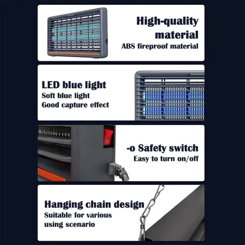 Lampe Anti-Moustiques Électrique 12W Double Tube UV  مصيدة الباعوض