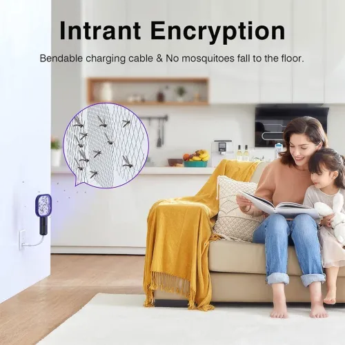 Mini Tapette à mouches USB avec Lumière LED Violette  مصيدة الناموس