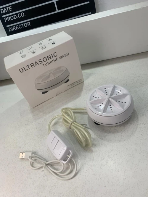 Mini Machine de Lavage Portable à Turbine Ultrasons Télécommandée