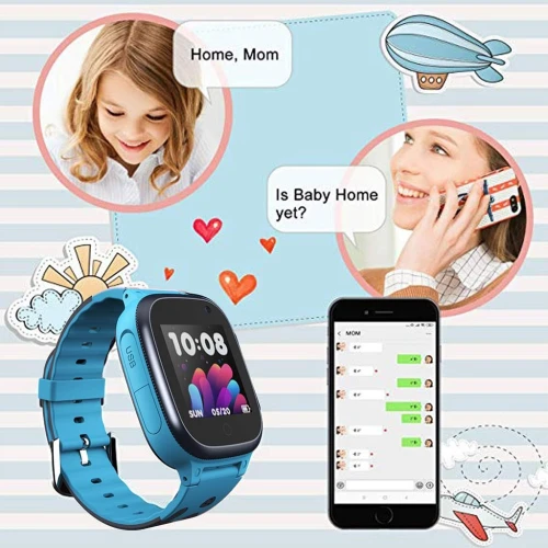 Montre intelligente avec fonction dappel - durgence SOS et camera pour enfants