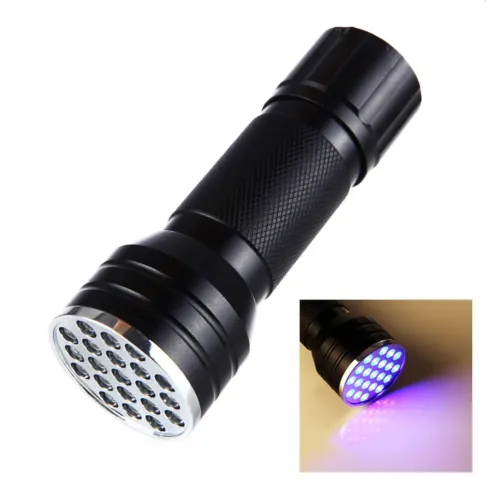 Lampe UV 21 LED - Outil dInspection Portable -détecteur des scorpions et faux billet