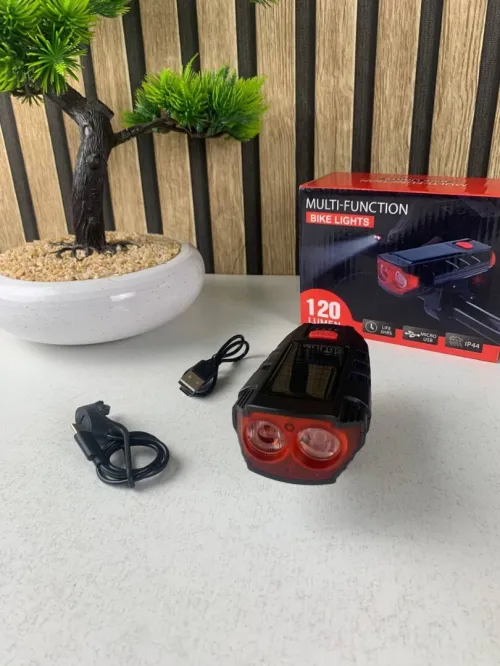 Lampe Solaire pour Vélo et Trottinette  Sonnette et Système dAlarme